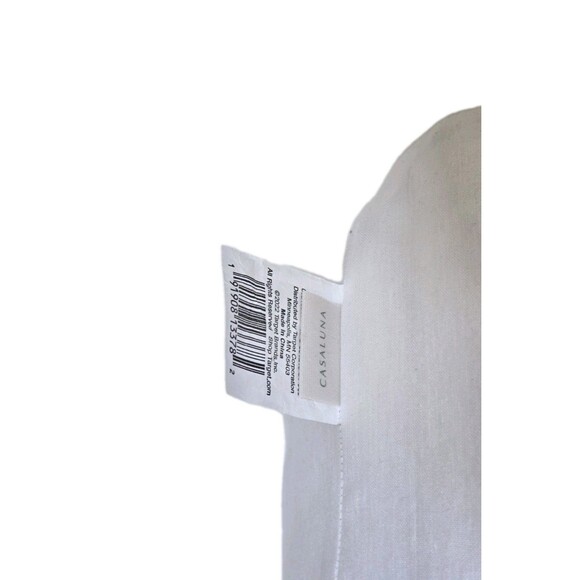 Casaluna 100% Linen Fresh White Full Size 4 Piece Sheet Set New - Picture 5 of 7